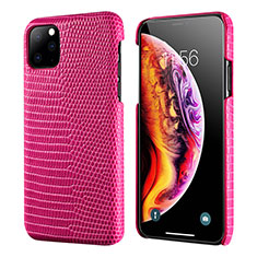 Soft Luxury Leather Snap On Case Cover S04 for Apple iPhone 11 Pro Max Hot Pink