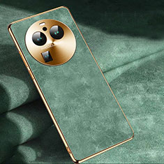 Soft Luxury Leather Snap On Case Cover S04 for Oppo Find X6 5G Green