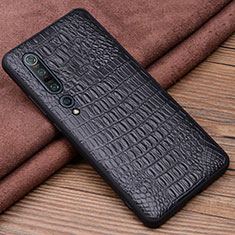 Soft Luxury Leather Snap On Case Cover S04 for Xiaomi Mi 10 Pro Black