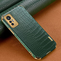 Soft Luxury Leather Snap On Case Cover S04 for Xiaomi Mi 12S Pro 5G Green