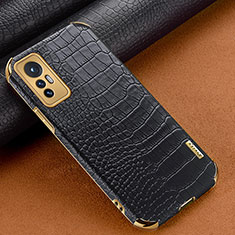 Soft Luxury Leather Snap On Case Cover S04 for Xiaomi Mi 12X 5G Black