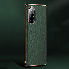 Soft Luxury Leather Snap On Case Cover S05 for Huawei Nova 8 Pro 5G Green