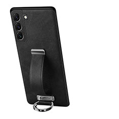 Soft Luxury Leather Snap On Case Cover S05 for Samsung Galaxy S21 FE 5G Black