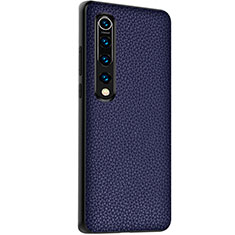 Soft Luxury Leather Snap On Case Cover S05 for Xiaomi Mi 10 Blue