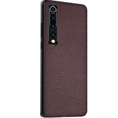 Soft Luxury Leather Snap On Case Cover S05 for Xiaomi Mi 10 Brown