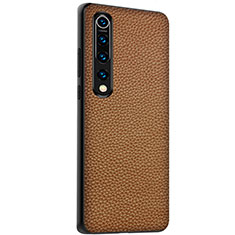 Soft Luxury Leather Snap On Case Cover S05 for Xiaomi Mi 10 Orange
