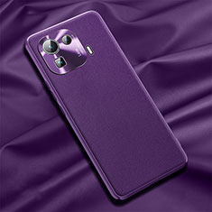 Soft Luxury Leather Snap On Case Cover S05 for Xiaomi Mi 11 Pro 5G Purple