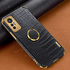 Soft Luxury Leather Snap On Case Cover S05 for Xiaomi Mi 12 5G Black