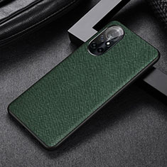Soft Luxury Leather Snap On Case Cover S06 for Huawei Nova 8 5G Green