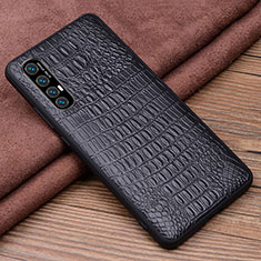 Soft Luxury Leather Snap On Case Cover S06 for Oppo Find X2 Neo Black
