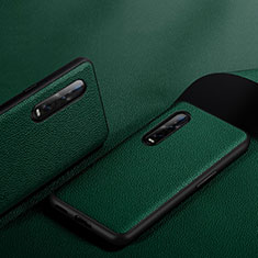 Soft Luxury Leather Snap On Case Cover S06 for Oppo Find X2 Pro Green