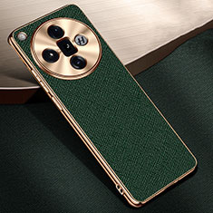 Soft Luxury Leather Snap On Case Cover S06 for Oppo Find X7 Ultra 5G Green