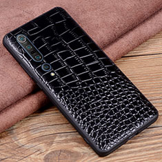 Soft Luxury Leather Snap On Case Cover S06 for Xiaomi Mi 10 Pro Black