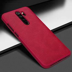 Soft Luxury Leather Snap On Case Cover S06 for Xiaomi Redmi Note 8 Pro Red