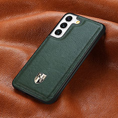 Soft Luxury Leather Snap On Case Cover S06D for Samsung Galaxy S21 5G Green