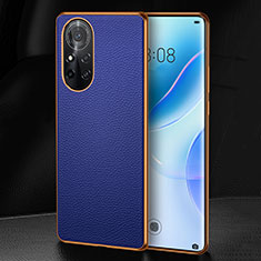 Soft Luxury Leather Snap On Case Cover S07 for Huawei Nova 8 5G Blue
