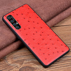 Soft Luxury Leather Snap On Case Cover S07 for Oppo Find X2 Neo Red