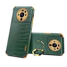 Soft Luxury Leather Snap On Case Cover S07 for Xiaomi Mi 12S Ultra 5G Green