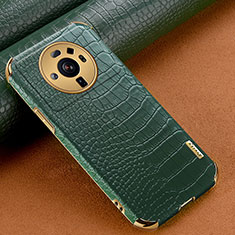 Soft Luxury Leather Snap On Case Cover S08 for Xiaomi Mi 12 Ultra 5G Green