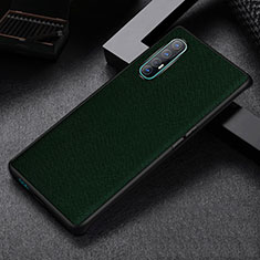 Soft Luxury Leather Snap On Case Cover S09 for Oppo Find X2 Neo Green