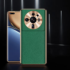 Soft Luxury Leather Snap On Case Cover S10 for Xiaomi Mi 12 Ultra 5G Green