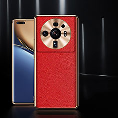 Soft Luxury Leather Snap On Case Cover S10 for Xiaomi Mi 12 Ultra 5G Red