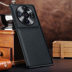 Soft Luxury Leather Snap On Case Cover S12 for Xiaomi Mi 12 Ultra 5G Black