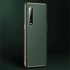 Soft Luxury Leather Snap On Case Cover U02 for Oppo Find X2 Pro Green