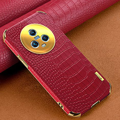 Soft Luxury Leather Snap On Case Cover XD1 for Huawei Honor Magic5 5G Red