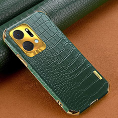 Soft Luxury Leather Snap On Case Cover XD1 for Huawei Honor X7a Green