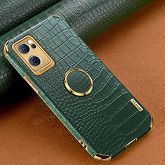 Soft Luxury Leather Snap On Case Cover XD1 for Oppo Reno7 5G Green