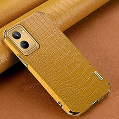 Soft Luxury Leather Snap On Case Cover XD1 for Realme 10 4G Yellow