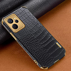 Soft Luxury Leather Snap On Case Cover XD1 for Realme 10 5G Black