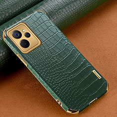 Soft Luxury Leather Snap On Case Cover XD1 for Realme 10 5G Green