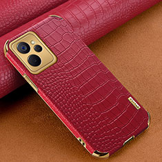 Soft Luxury Leather Snap On Case Cover XD1 for Realme 10 5G Red