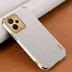 Soft Luxury Leather Snap On Case Cover XD1 for Realme 10 5G White