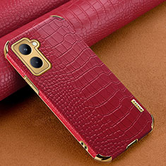 Soft Luxury Leather Snap On Case Cover XD1 for Realme C33 (2023) Red