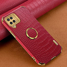 Soft Luxury Leather Snap On Case Cover XD1 for Samsung Galaxy A12 Red