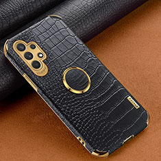 Soft Luxury Leather Snap On Case Cover XD1 for Samsung Galaxy M32 5G Black