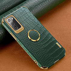 Soft Luxury Leather Snap On Case Cover XD1 for Samsung Galaxy Note 20 5G Green