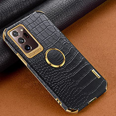 Soft Luxury Leather Snap On Case Cover XD1 for Samsung Galaxy Note 20 Ultra 5G Black