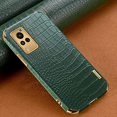 Soft Luxury Leather Snap On Case Cover XD1 for Vivo X60 Pro 5G Green