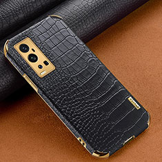 Soft Luxury Leather Snap On Case Cover XD1 for Vivo X60 Pro+ Plus 5G Black