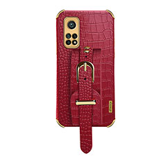 Soft Luxury Leather Snap On Case Cover XD1 for Xiaomi Mi 10T Pro 5G Red