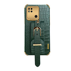 Soft Luxury Leather Snap On Case Cover XD1 for Xiaomi POCO C3 Green