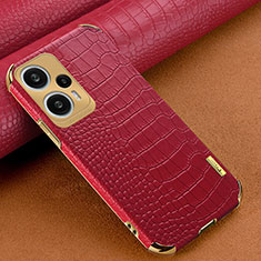 Soft Luxury Leather Snap On Case Cover XD1 for Xiaomi Poco F5 5G Red