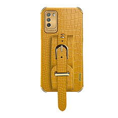 Soft Luxury Leather Snap On Case Cover XD1 for Xiaomi Poco M3 Yellow