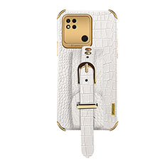Soft Luxury Leather Snap On Case Cover XD1 for Xiaomi Redmi 10A 4G White