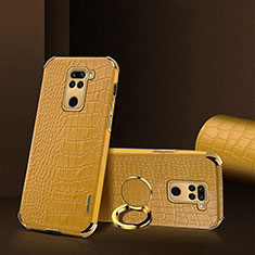 Soft Luxury Leather Snap On Case Cover XD1 for Xiaomi Redmi 10X 4G Yellow