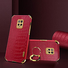 Soft Luxury Leather Snap On Case Cover XD1 for Xiaomi Redmi 10X 5G Red